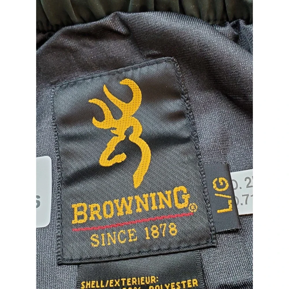 Browning Men Pants L/G Green Goretex Rain Pants Microfiber 302-511 READ